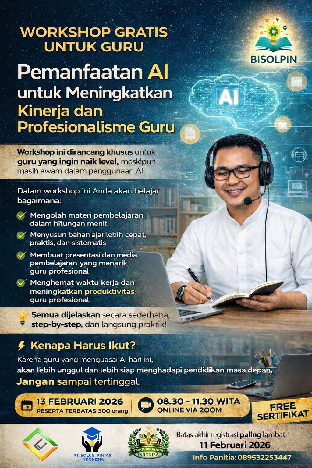 Workshop Pemanfaatan AI Bagi Guru Dalam Dunia Pendidikan
